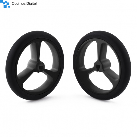 Wheel 40×7mm Pair - Black