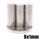 Neodymium Disc Magnet 8x1 Thick N38