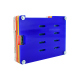 Multicolored Case with Blue Mini Breadboard for Raspberry Pi 4