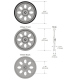 Standard Servomotor Wheel with Continuous Rotation