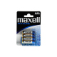 Set of 4 LR03 / AAA Maxell Alkaline Batteries