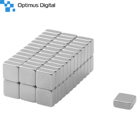 Magnet Paralelipipedic din Neodim 7x7x3 mm N38