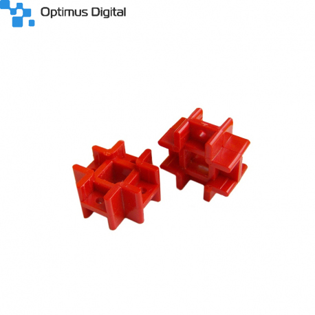 Conector Tip Cruce pentru Barele de Plastic