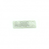 Placă Dreptunghiulară Metalică  10x20 mm