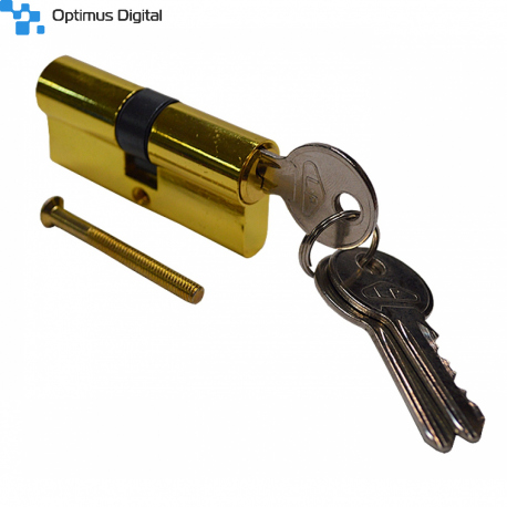 Yellow Door Locker 60 mm, 3 keys