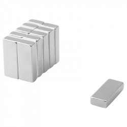 Neodymium Block Magnet 25x10x5 Thick N38