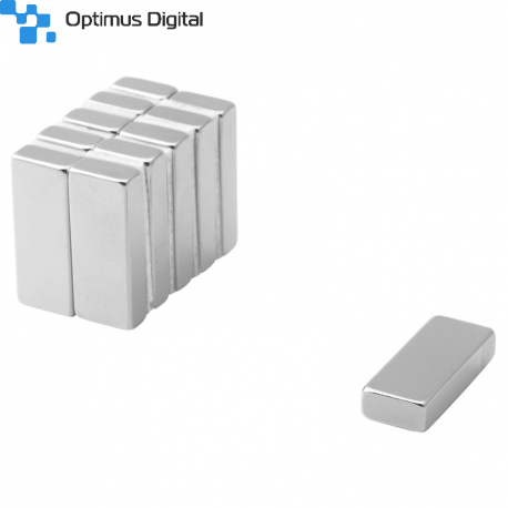 Magnet Paralelipipedic din Neodim 25x10x5 mm N38