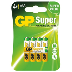 Set de 5 Baterii Super Alcaline GP LR03 / AAA