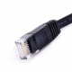Cablu de Retea, Plat, RJ45, CAT6, Negru, 0.5 m