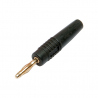Soft Sheath Black Banana Plug 2 mm