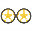 Wheel 60×8mm Pair - Yellow