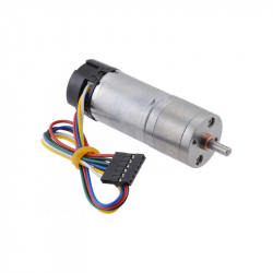 Motor Pololu cu Reductor Metalic 34:1 și Codor 48 CPR LP 12V 25Dx67L mm