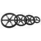 Pololu Wheel for Micro Servo Splines (20T, 4.8mm) - 40×7mm, Black, 2-Pack