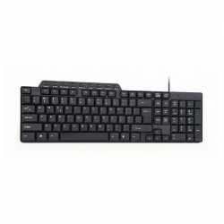 Compact multimedia keyboard, USB, US layout, black