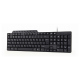 Compact multimedia keyboard, USB, US layout, black