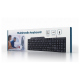 Compact multimedia keyboard, USB, US layout, black