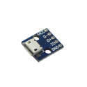 Blue USB Micro Breakout Board