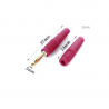 Soft Sheath Red Banana Plug 2 mm