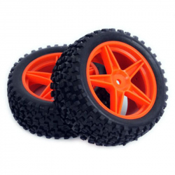 Set of 4 Red Wheels