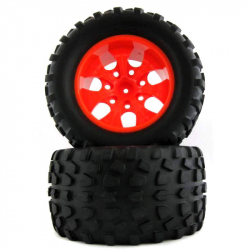 Set of 4 Red Wheels