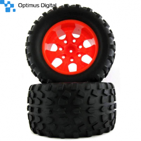 Set of 4 Red Wheels