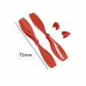 75 mm Red Propeller with 1 mm Hole