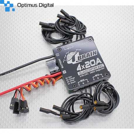 ESC Q Brain 4 x 20A 2S - 4S with SBEC 3A for Quadcopter