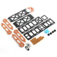 Cadru Dronă FPV 250 Dart cu Reducere Vibrații, Distribuție de Putere și Iluminare LED
