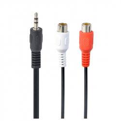 Cablu Audio Adaptor de la Jack de 3.5 mm la 2 x RCA 0.2 m