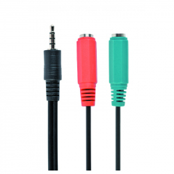 Cablu Adaptor Mufă de 3.5 mm cu Suport Audio și Microfon