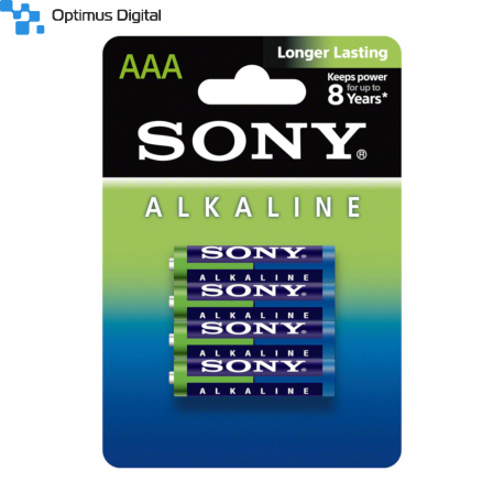 Set of 4 Sony LR03 (AM4L-B4D) Alkaline Batteries