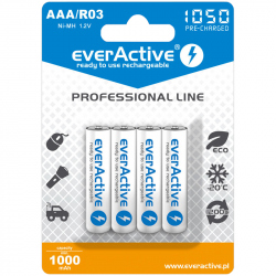 Set de 4 Acumulatori Ni-MH R03 / AAA 1050 mAh EverActive