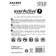 Set de 4 Acumulatori Ni-MH R03 / AAA 1050 mAh EverActive