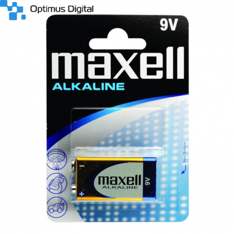 Baterie Alcalină de 9 V Maxell 6LR61