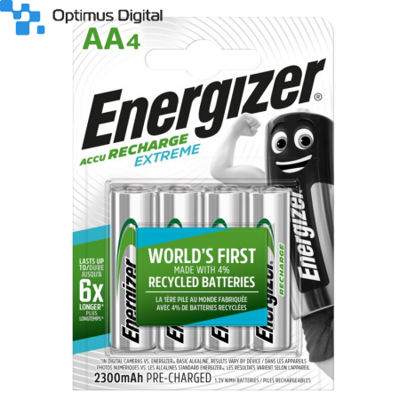 Pack of 4 R6 2300 mAh Energizer Extreme HR6 Battery