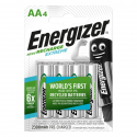 Pack of 4 R6 2300 mAh Energizer Extreme HR6 Rechargeable Battery
