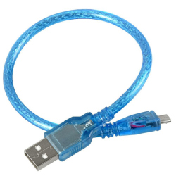 Cablu Albastru USB AM - B Mini 50 cm pentru Arduino NANO