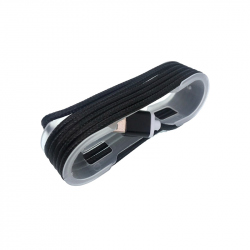 Cablu Negru Micro USB Textil 1.3 m