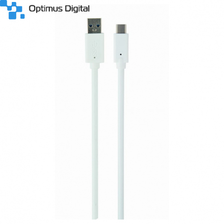 USB 3.0 AM to Type-C Cable (AM/CM), 1 m, White