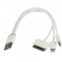 USB cable 3 Ipone / microusb / Samsung connectors