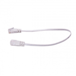 Cablu de Retea, Ultra Plat, CAT6, Alb, 0.5 m