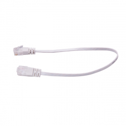 UTP Flat Cable, CAT6, White, 1 m