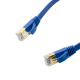 Cablu 1 m Albastru Plat CAT7 STP