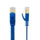 Cablu 2 m Albastru Plat CAT7 STP