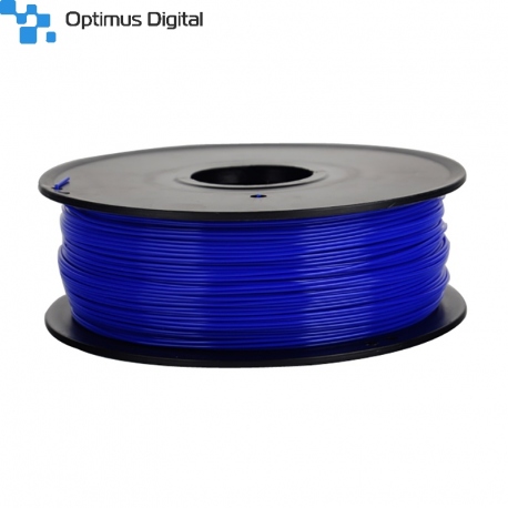 Filament pentru Imprimanta 3D 1.75 mm PLA 1 kg - Albastru Transparent