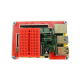 Multicolored Case with Red Mini Breadboard for Raspberry Pi 4