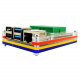 Carcasă Multicoloră cu Mini Breadboard Verde pentru Raspberry Pi 4
