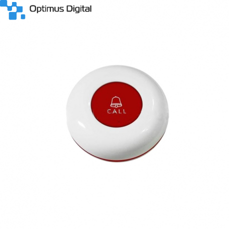 433 MHz Call Switch Circular - Red