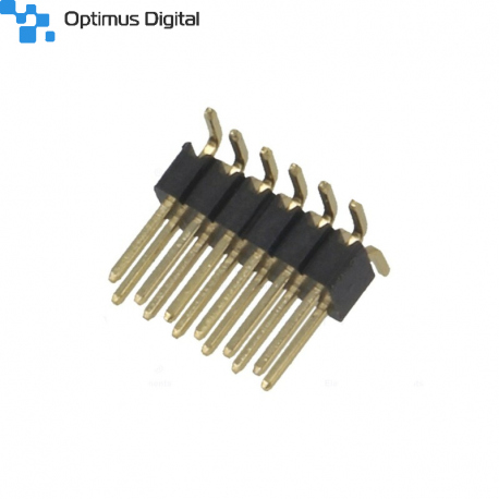 2 x 6p 1.27 mm SMD Male Pin Header