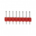 8p 2.54 mm Male Pin Header (Red)